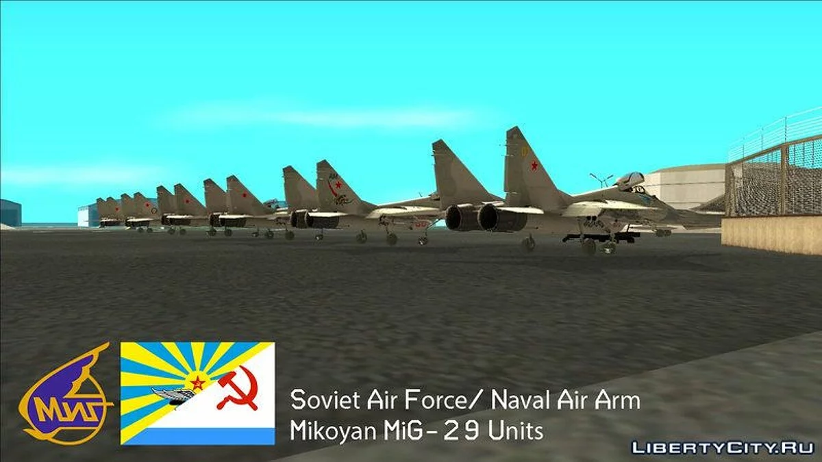 Soviet Air Force / Navy MiG-29 Fulcrum / GTA San Andreas