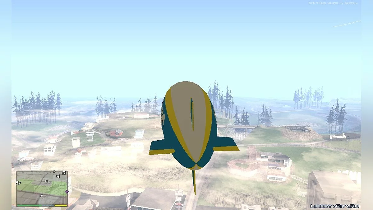 Дирижабль из GTA 5 / GTA San Andreas