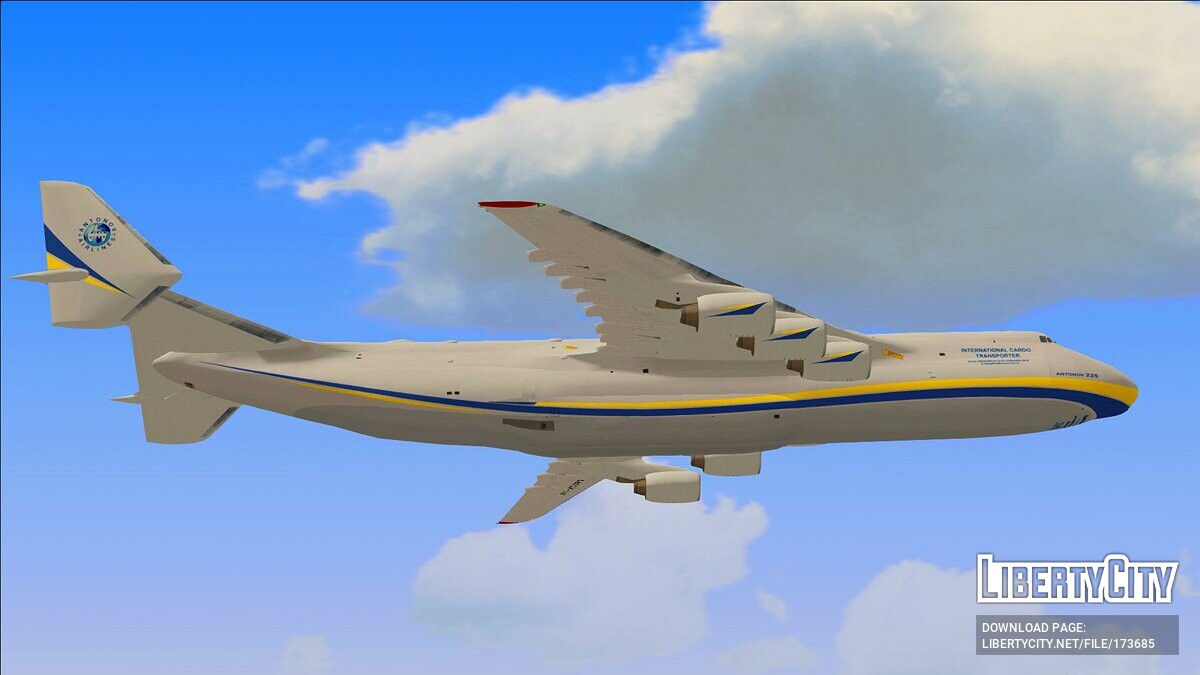 Скачать Антонов Ан-225 «Мрия» для GTA San Andreas