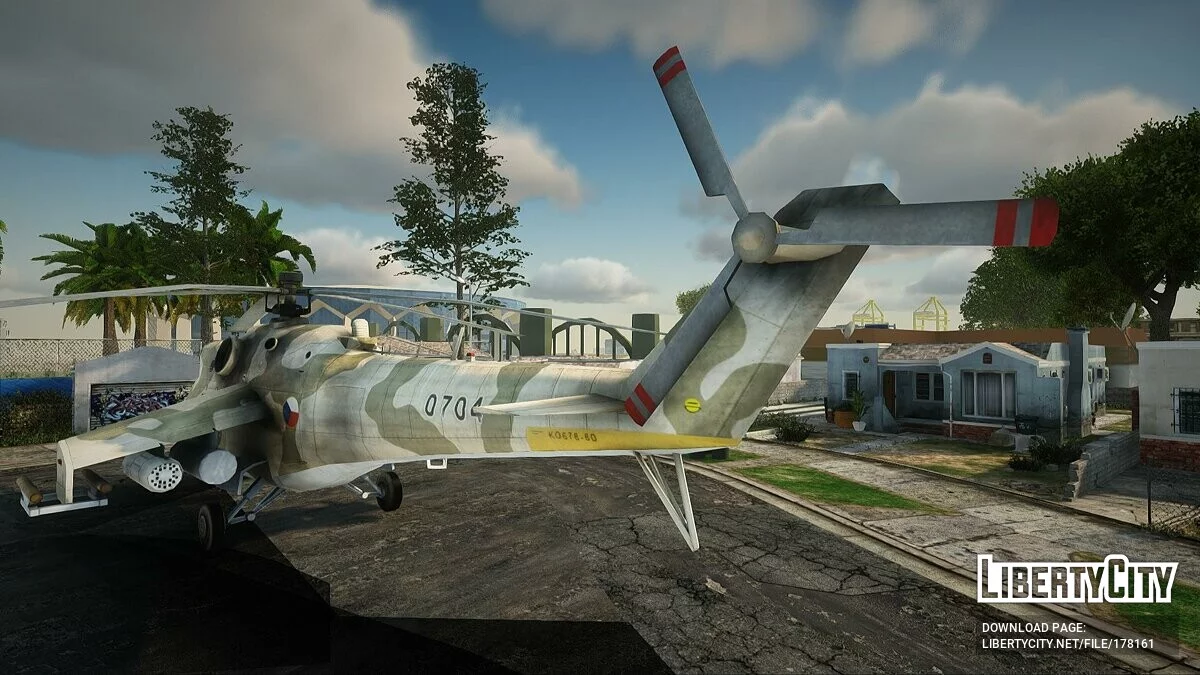 МИ-35 (Пустынный камуфляж) из Battlefield 2: Special Forces / GTA San Andreas