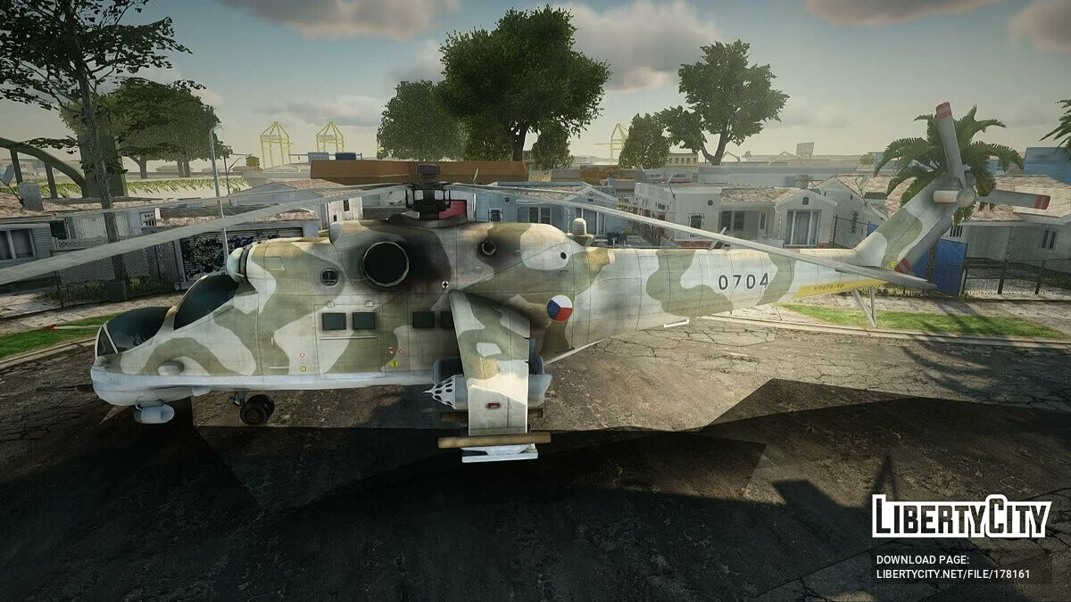 МИ-35 (Пустынный камуфляж) из Battlefield 2: Special Forces / GTA San Andreas