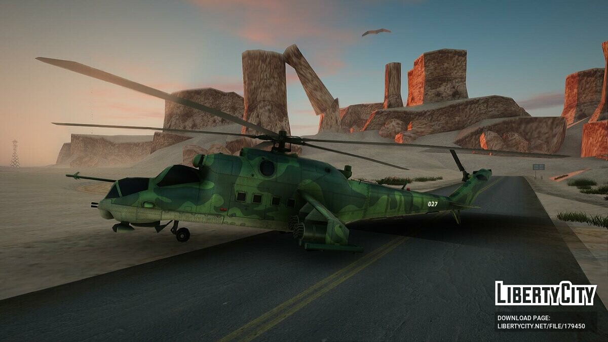 Скачать Mi-24P from Wargame: Red Dragon для GTA San Andreas