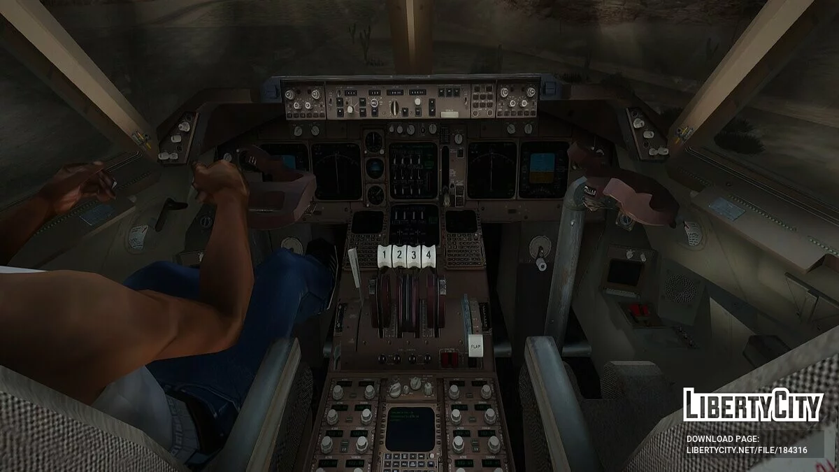 Boeing 747-8i V2 - Египетский президентский самолет / GTA San Andreas