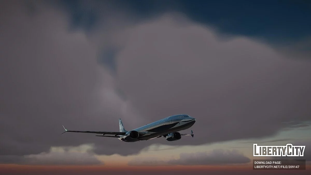 Boeing 737 MAX 9 AeroPeru livery Flying Dolphin / GTA San Andreas