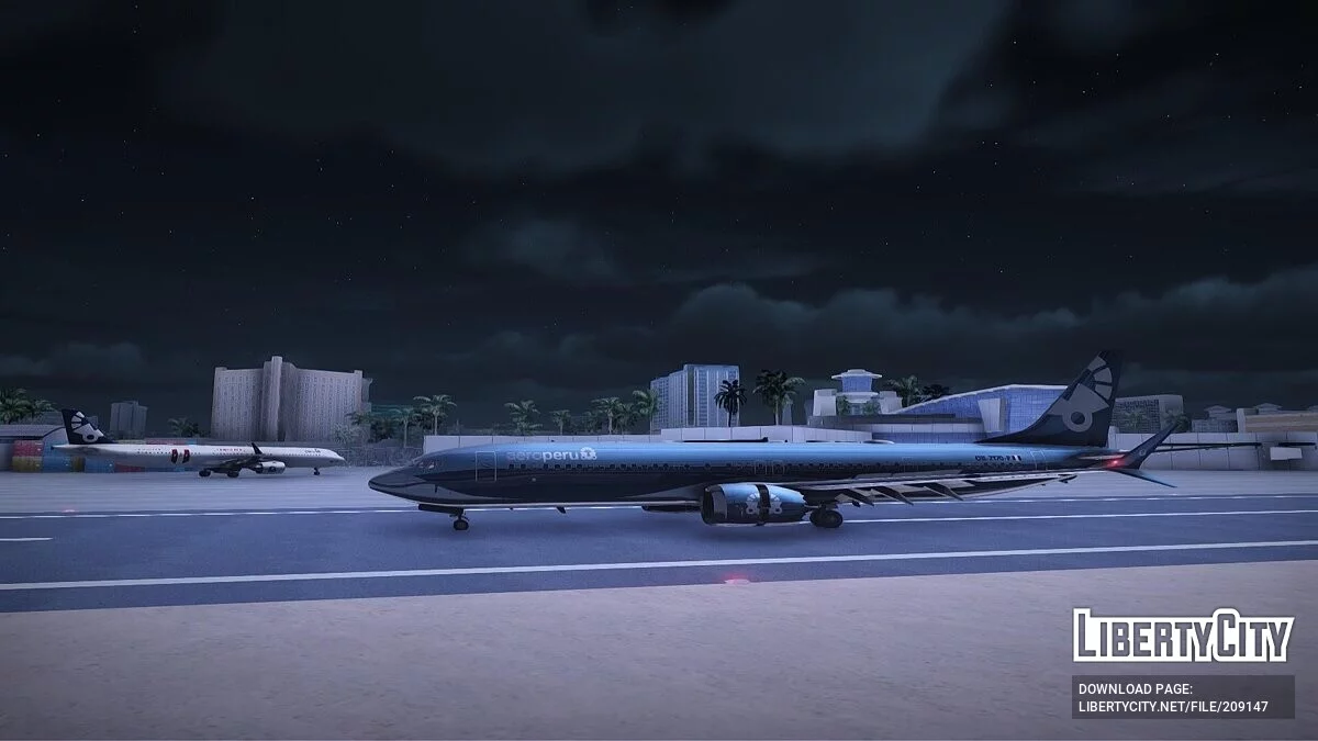 Boeing 737 MAX 9 AeroPeru livery Flying Dolphin / GTA San Andreas