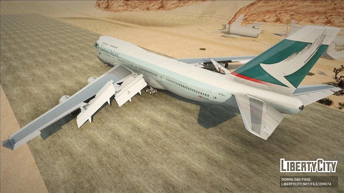 Boeing 747-467 Cathay Pacific / GTA San Andreas