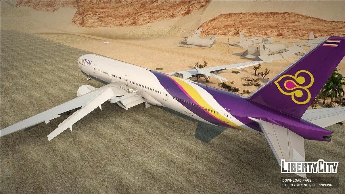 Boeing 777-35RER VT-JEJ - Thai Airways / GTA San Andreas