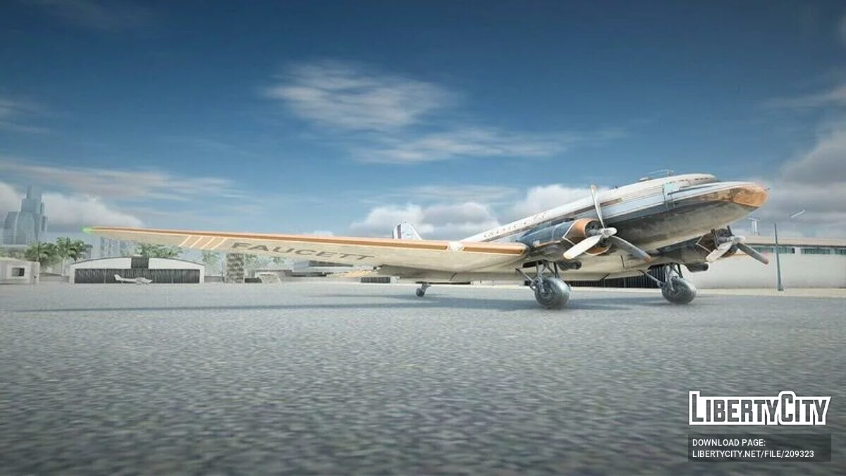 Douglas DC-3 Faucett [Livery Pack] / GTA San Andreas