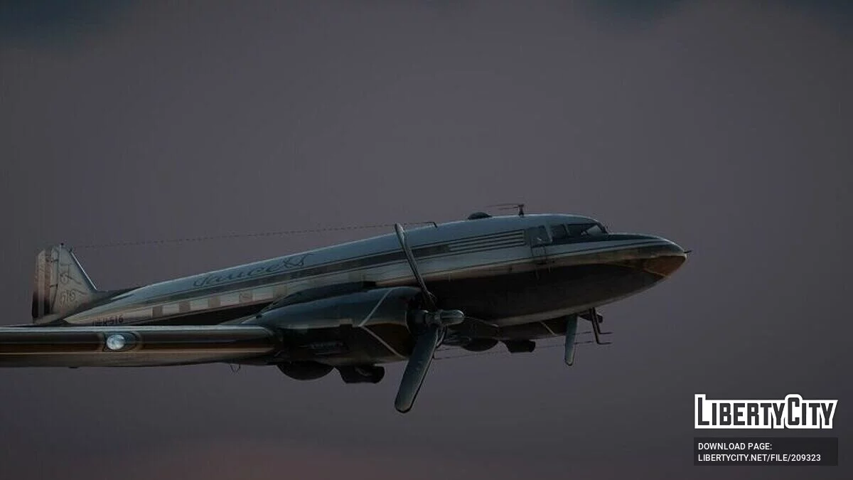 Douglas DC-3 Faucett [Livery Pack] / GTA San Andreas