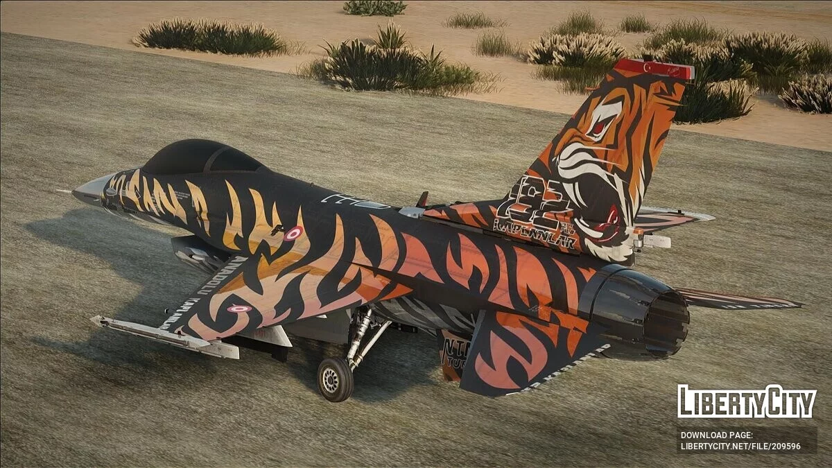 F-16 Turkish [Livery 1] / GTA San Andreas