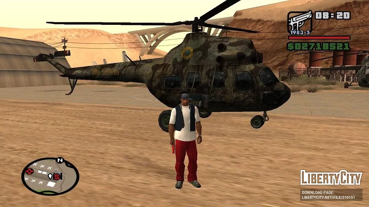 Вертолёты Ми-6 и Ми-2 из STALKER / GTA San Andreas