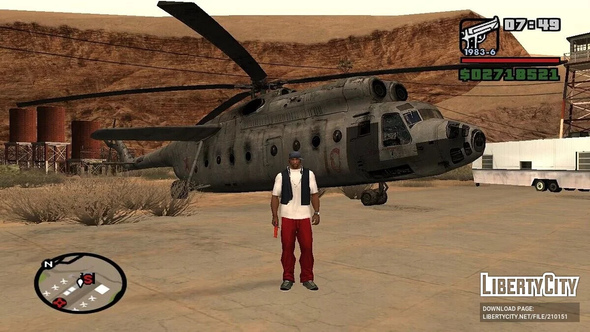 Вертолёты Ми-6 и Ми-2 из STALKER / GTA San Andreas