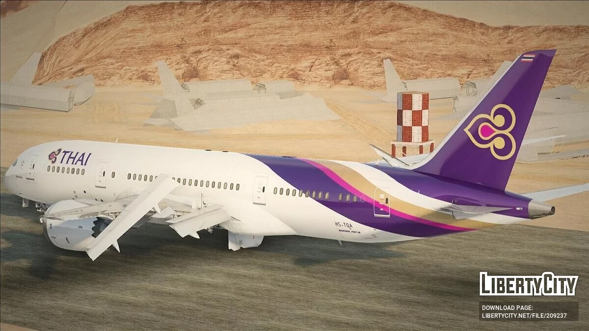 Thai Airways Boeing 787-8 HS-TQA / GTA San Andreas