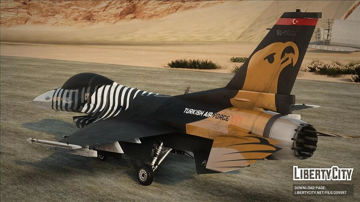 Turkish F-16 [Livery 2] / GTA San Andreas