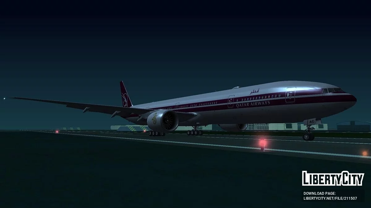 Boeing 777-3DZER A7-BAC [Qatar Airways] / GTA San Andreas