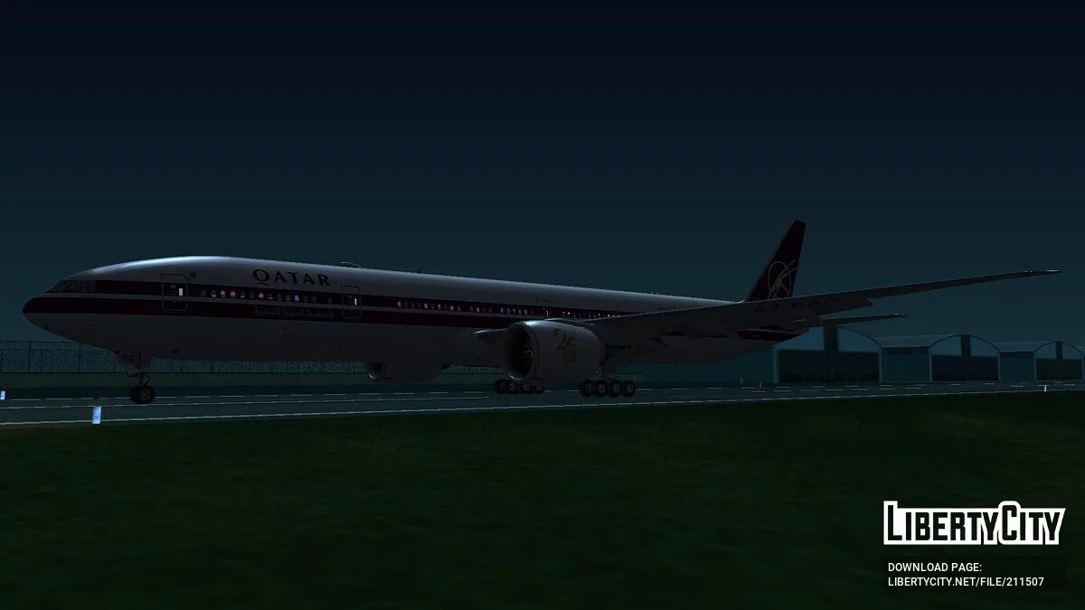 Boeing 777-3DZER A7-BAC [Qatar Airways] / GTA San Andreas
