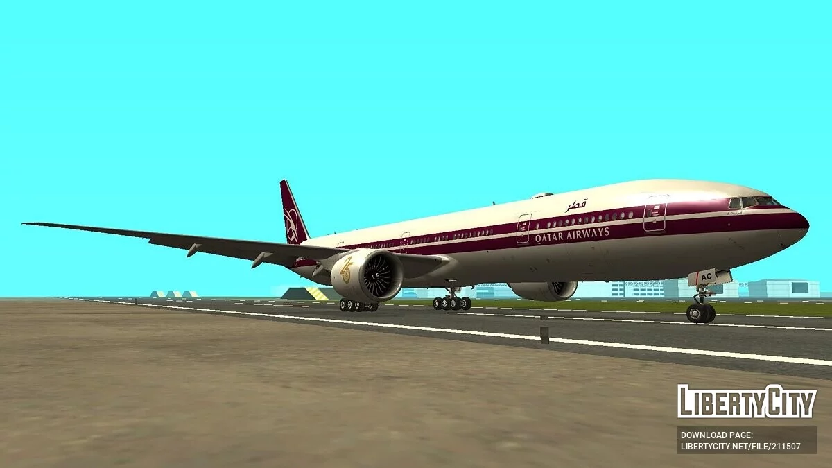 Boeing 777-3DZER A7-BAC [Qatar Airways] / GTA San Andreas
