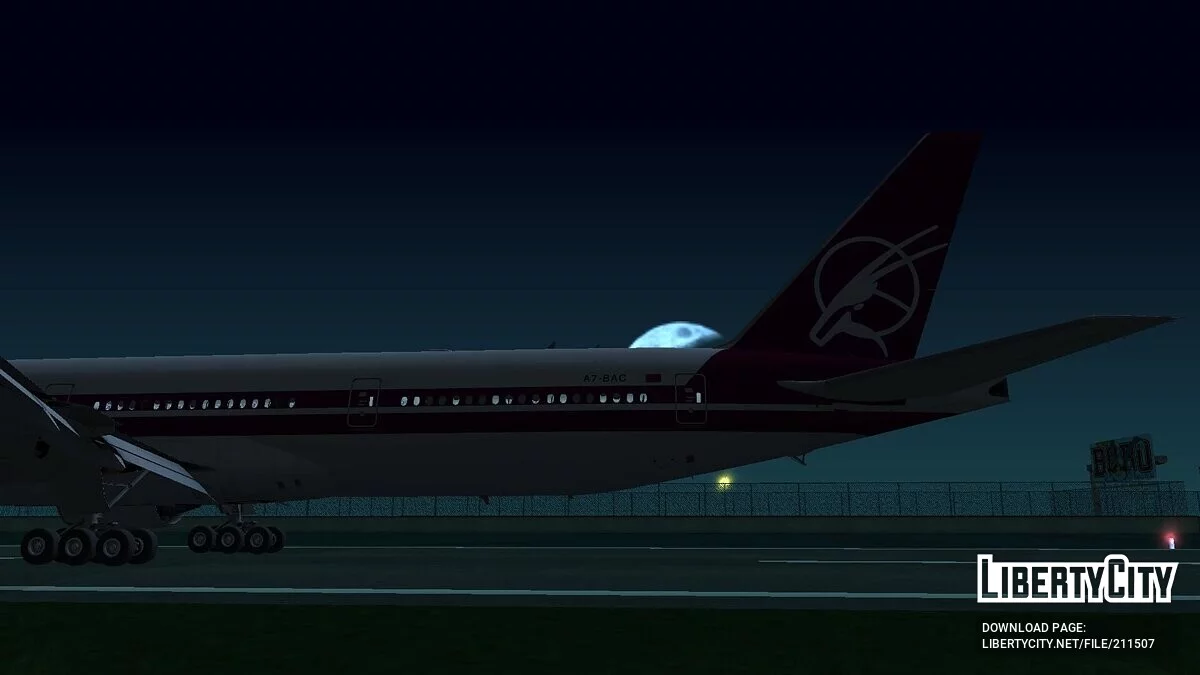 Boeing 777-3DZER A7-BAC [Qatar Airways] / GTA San Andreas