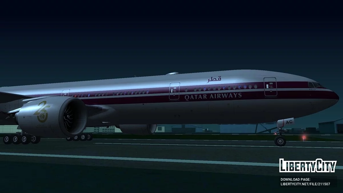 Boeing 777-3DZER A7-BAC [Qatar Airways] / GTA San Andreas