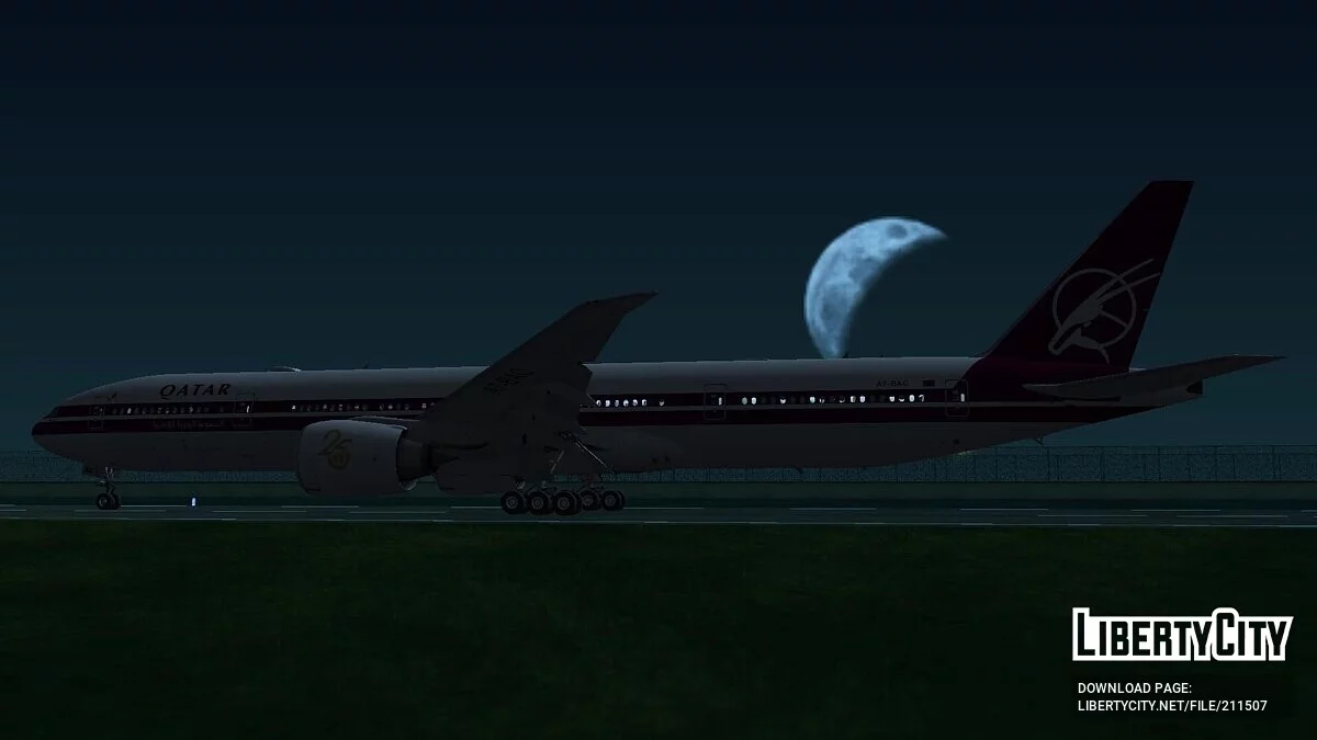 Boeing 777-3DZER A7-BAC [Qatar Airways] / GTA San Andreas
