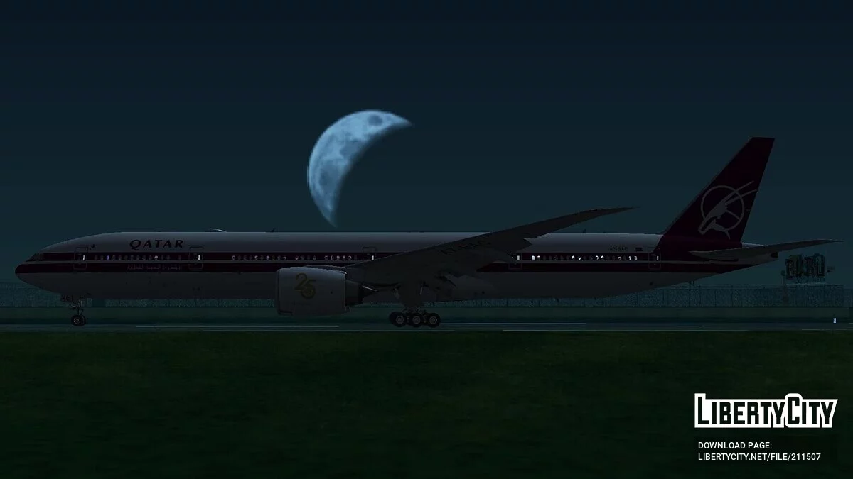 Boeing 777-3DZER A7-BAC [Qatar Airways] / GTA San Andreas