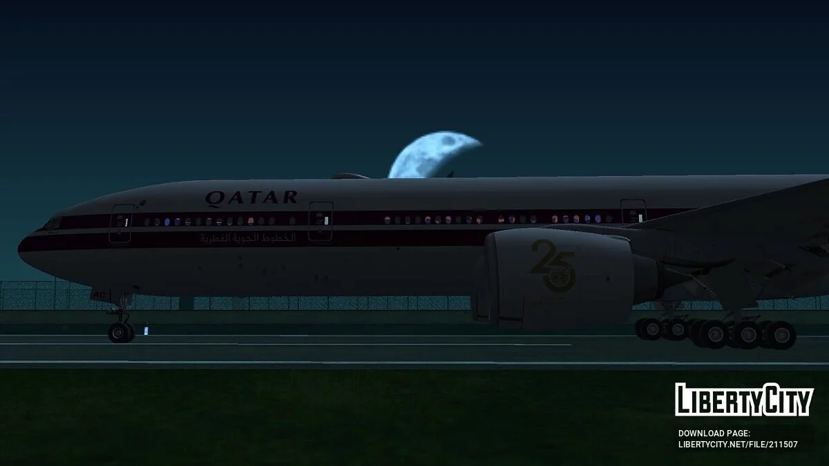Boeing 777-3DZER A7-BAC [Qatar Airways] / GTA San Andreas
