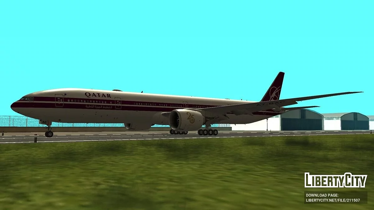 Boeing 777-3DZER A7-BAC [Qatar Airways] / GTA San Andreas