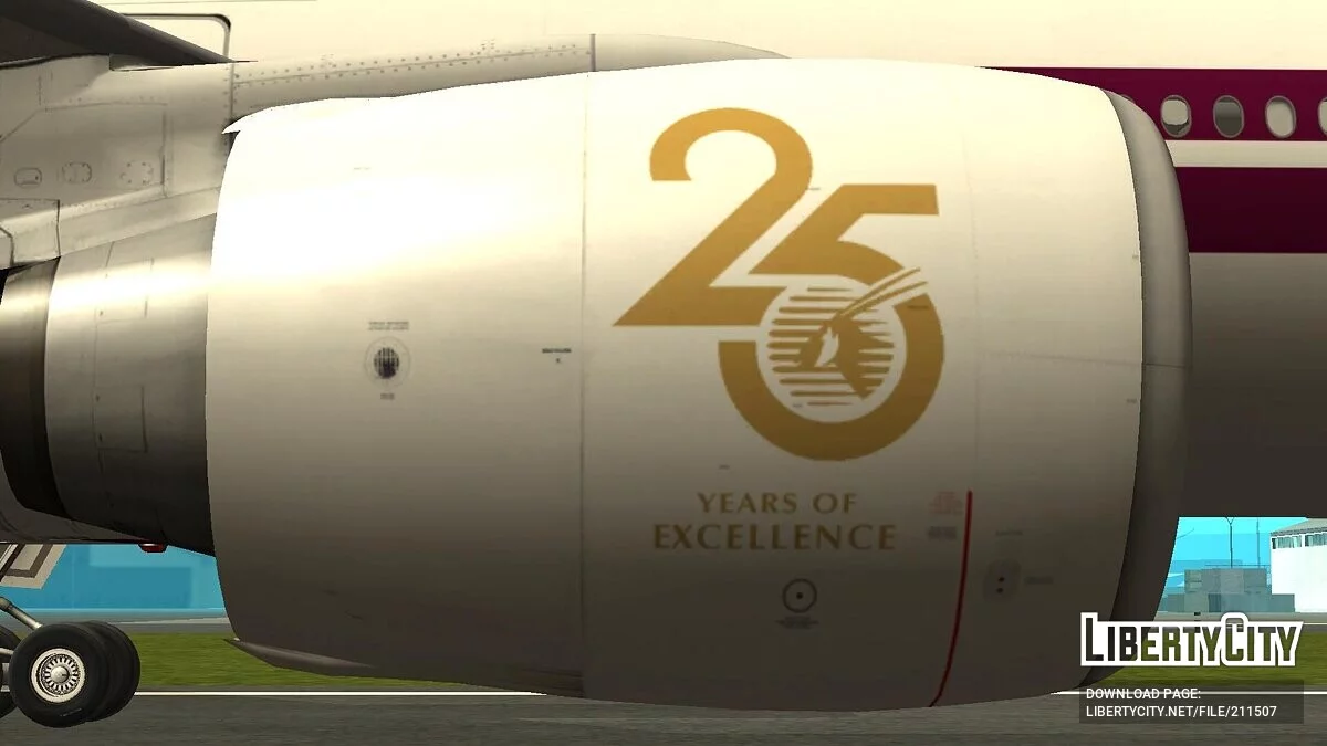 Boeing 777-3DZER A7-BAC [Qatar Airways] / GTA San Andreas
