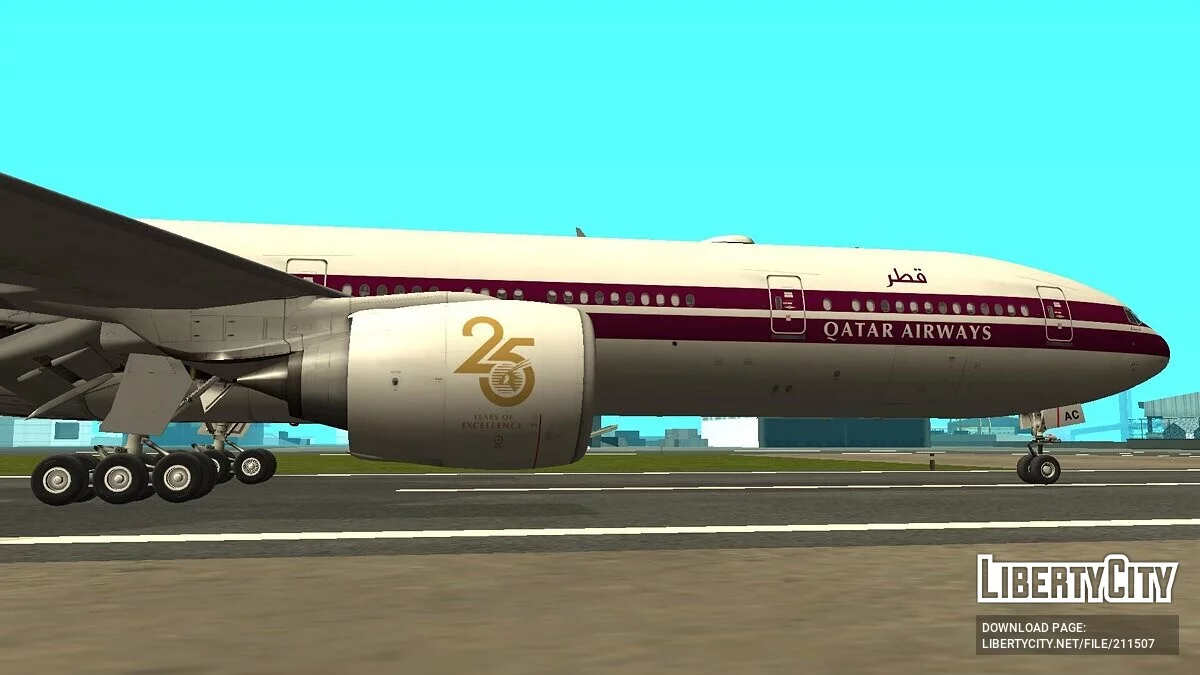 Boeing 777-3DZER A7-BAC [Qatar Airways] / GTA San Andreas