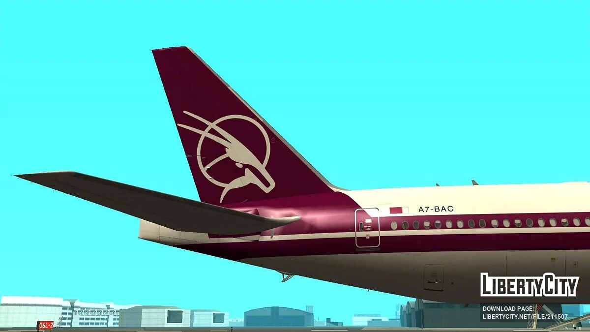 Boeing 777-3DZER A7-BAC [Qatar Airways] / GTA San Andreas