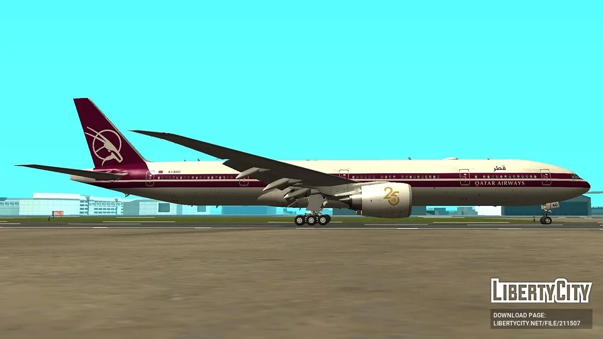 Boeing 777-3DZER A7-BAC [Qatar Airways] / GTA San Andreas