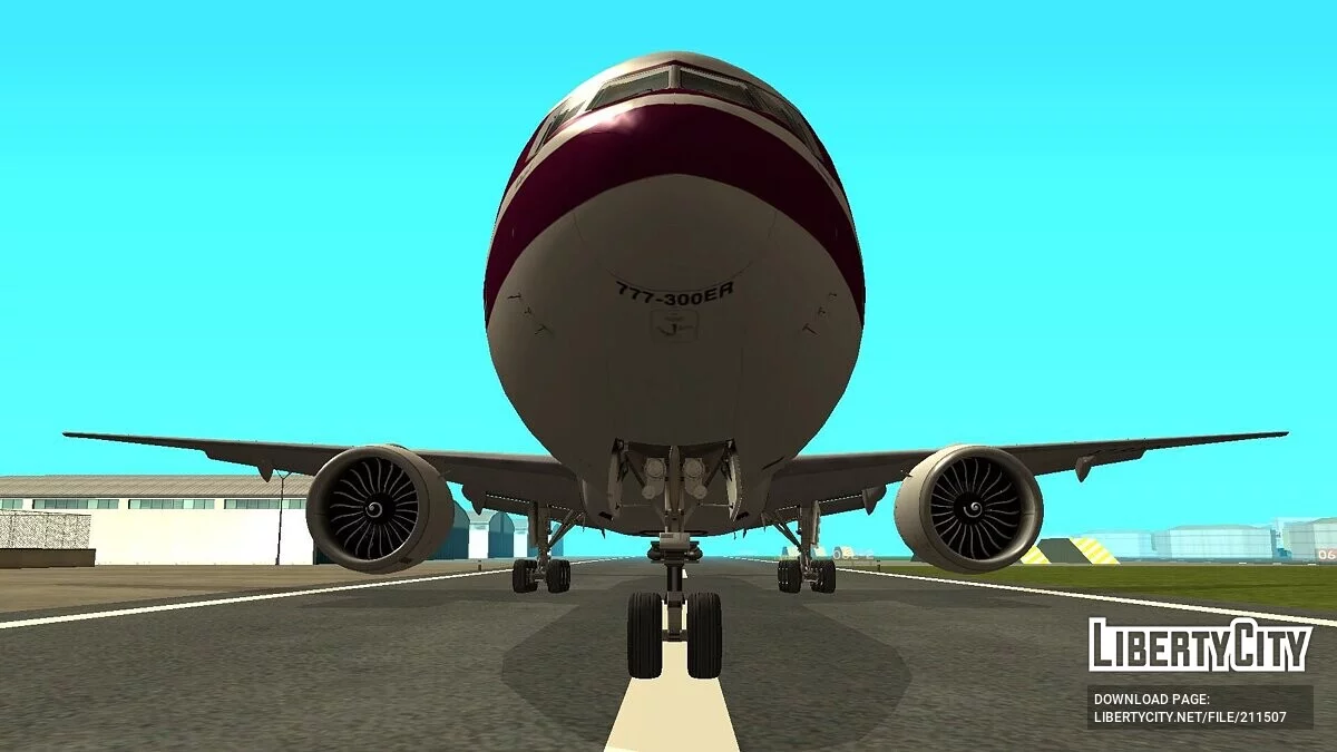 Boeing 777-3DZER A7-BAC [Qatar Airways] / GTA San Andreas