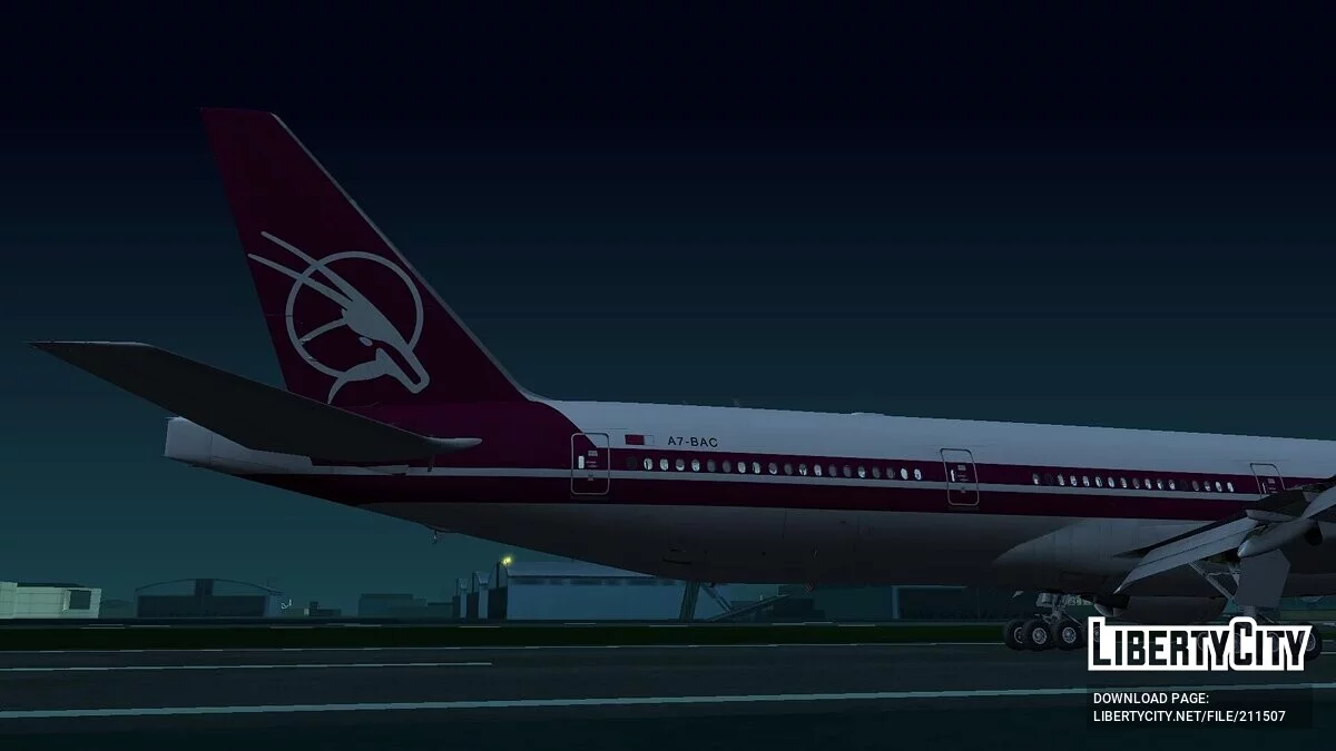 Boeing 777-3DZER A7-BAC [Qatar Airways] / GTA San Andreas