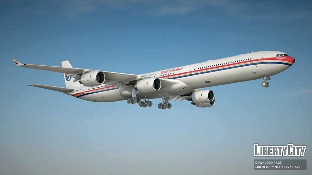 Airbus A340-600 [VehFuncs] / GTA San Andreas