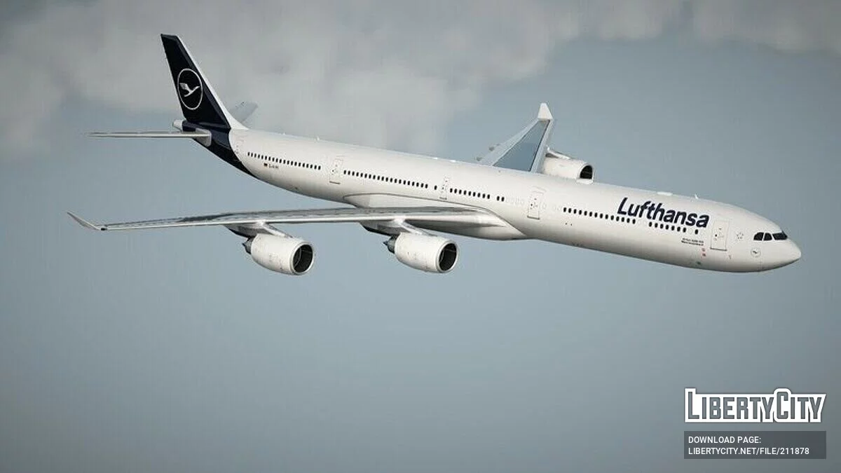 Airbus A340-600 [VehFuncs] / GTA San Andreas