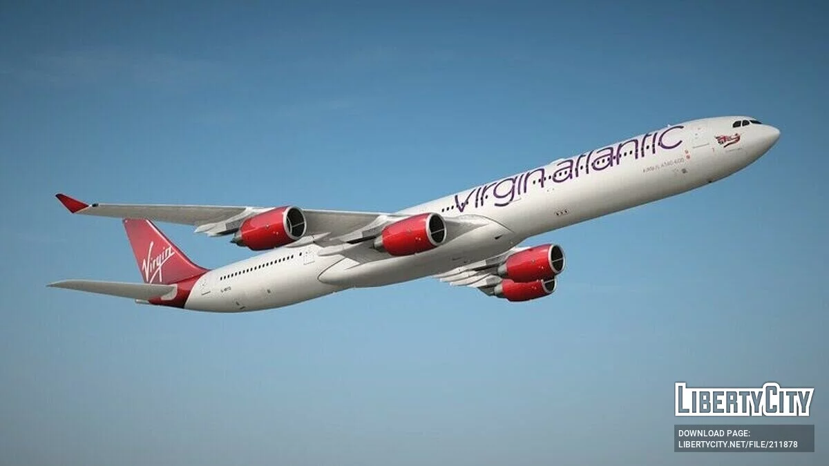 Airbus A340-600 [VehFuncs] / GTA San Andreas