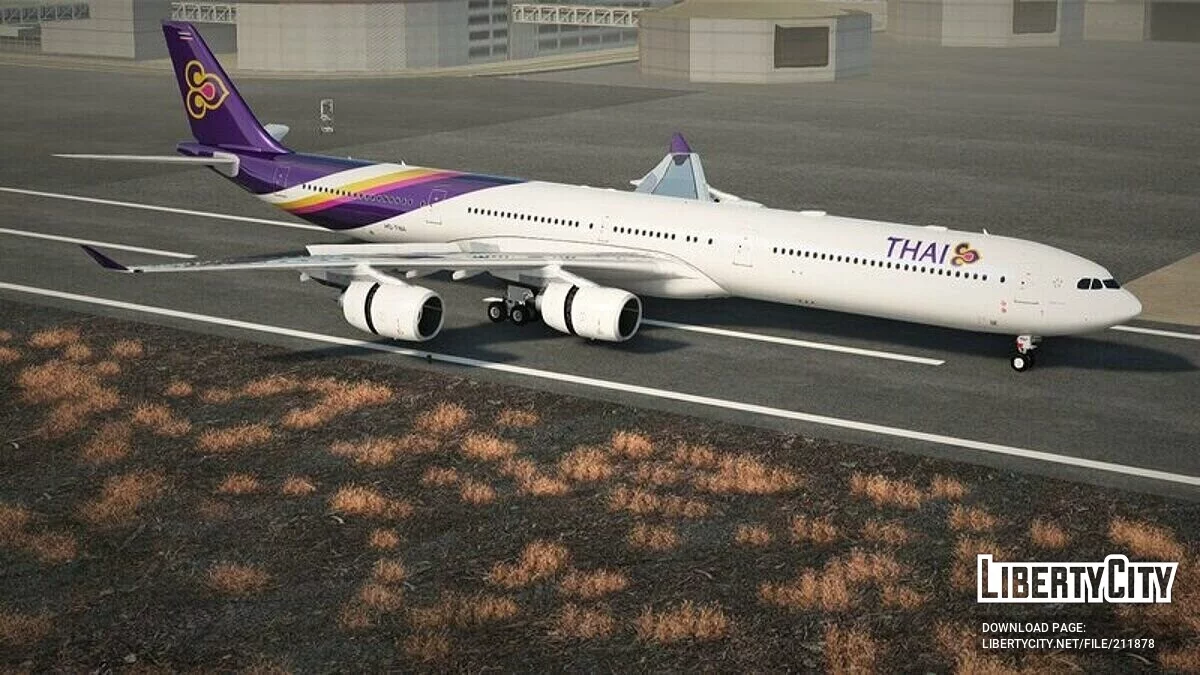 Airbus A340-600 [VehFuncs] / GTA San Andreas