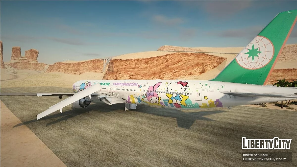Boeing 777-36NER - Hello Kitty Shining Star Livery / GTA San Andreas