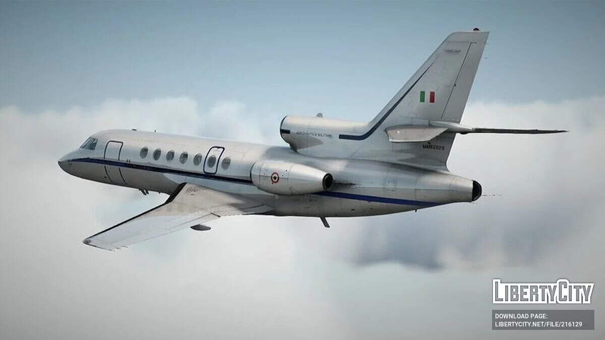 Dassault Falcon 50EX [VehFuncs] / GTA San Andreas