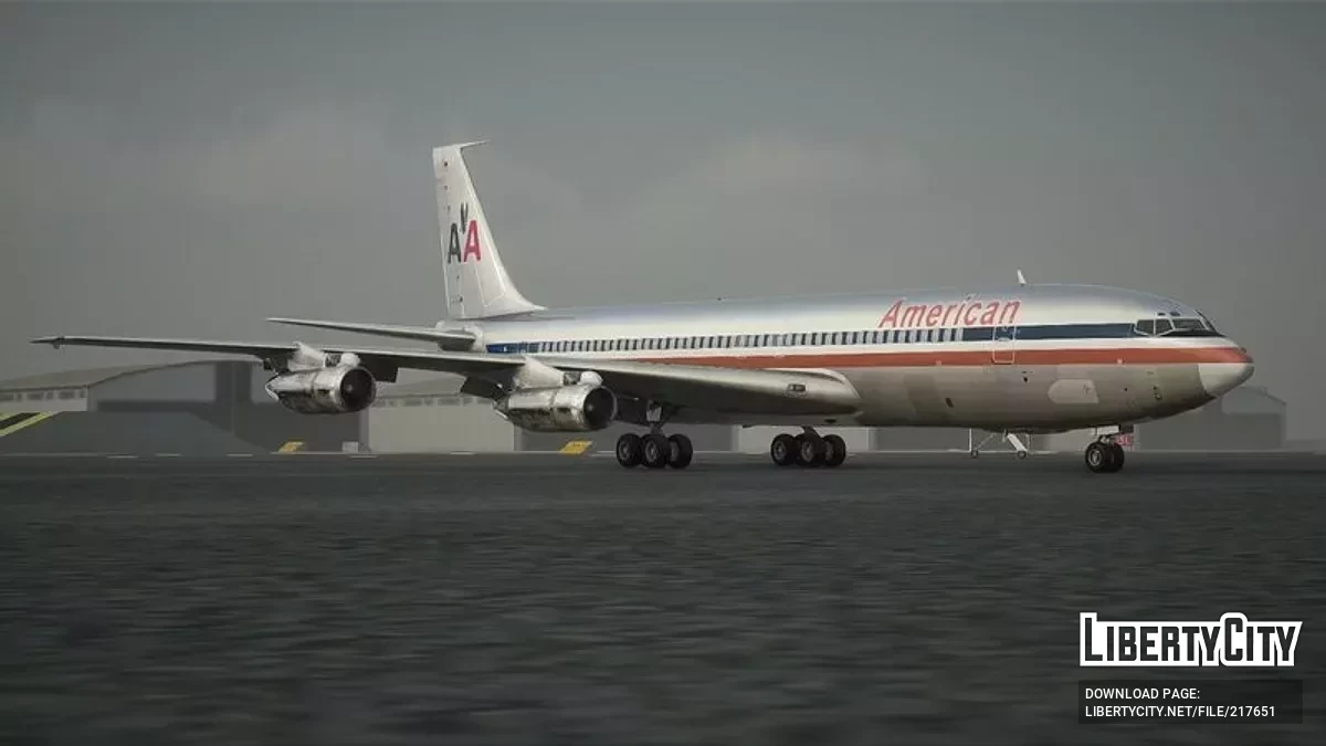 Boeing 707-300 [VehFuncs] / GTA San Andreas