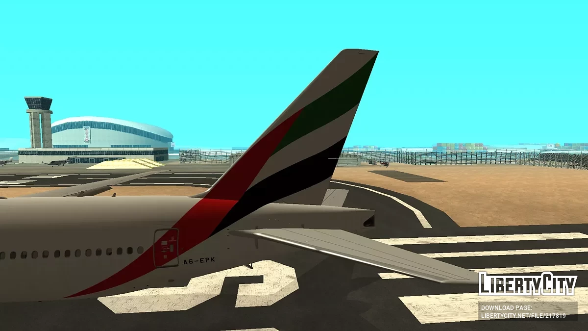 Emirates Boeing 777-31HER A6-EPK Expo 2020 Blue Livery / GTA San Andreas
