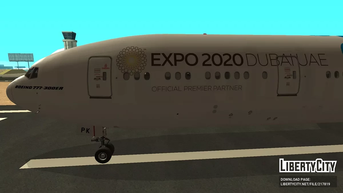 Emirates Boeing 777-31HER A6-EPK Expo 2020 Blue Livery / GTA San Andreas