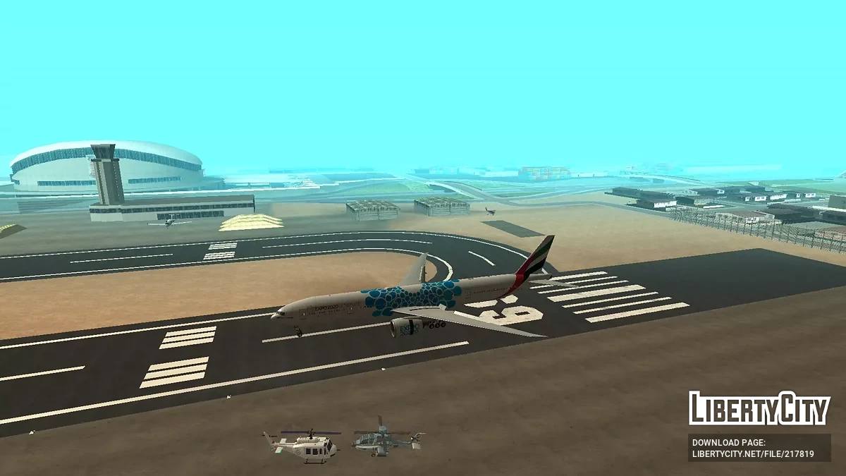 Emirates Boeing 777-31HER A6-EPK Expo 2020 Blue Livery / GTA San Andreas