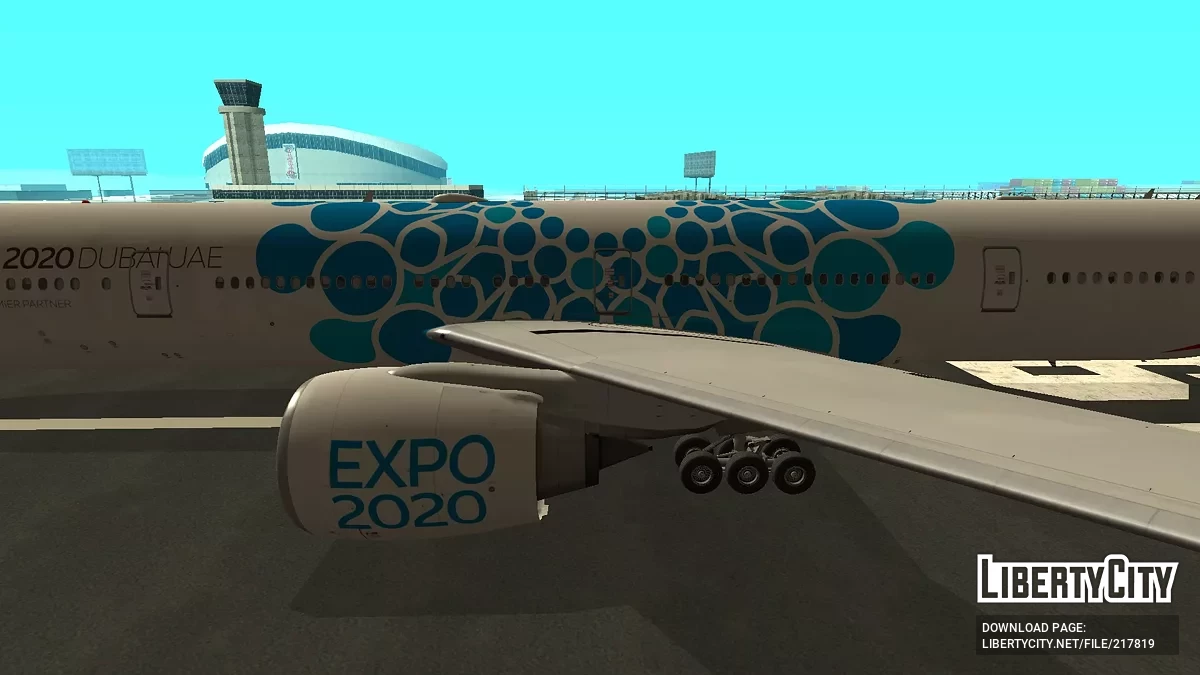Emirates Boeing 777-31HER A6-EPK Expo 2020 Blue Livery / GTA San Andreas