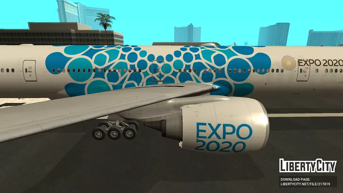 Emirates Boeing 777-31HER A6-EPK Expo 2020 Blue Livery / GTA San Andreas