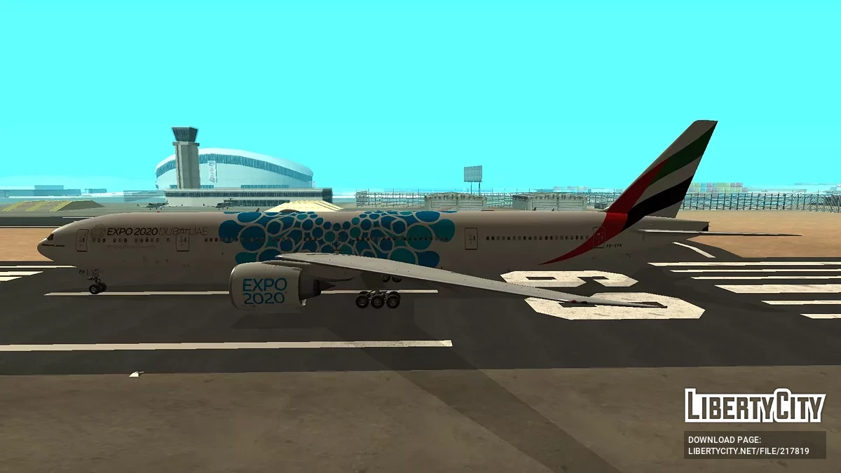 Emirates Boeing 777-31HER A6-EPK Expo 2020 Blue Livery / GTA San Andreas