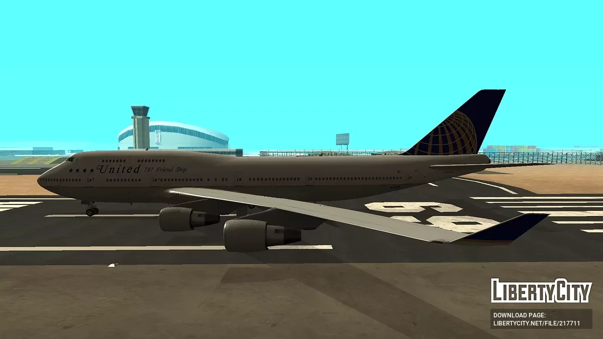 United Airlines Boeing 747-422 N121UA / GTA San Andreas