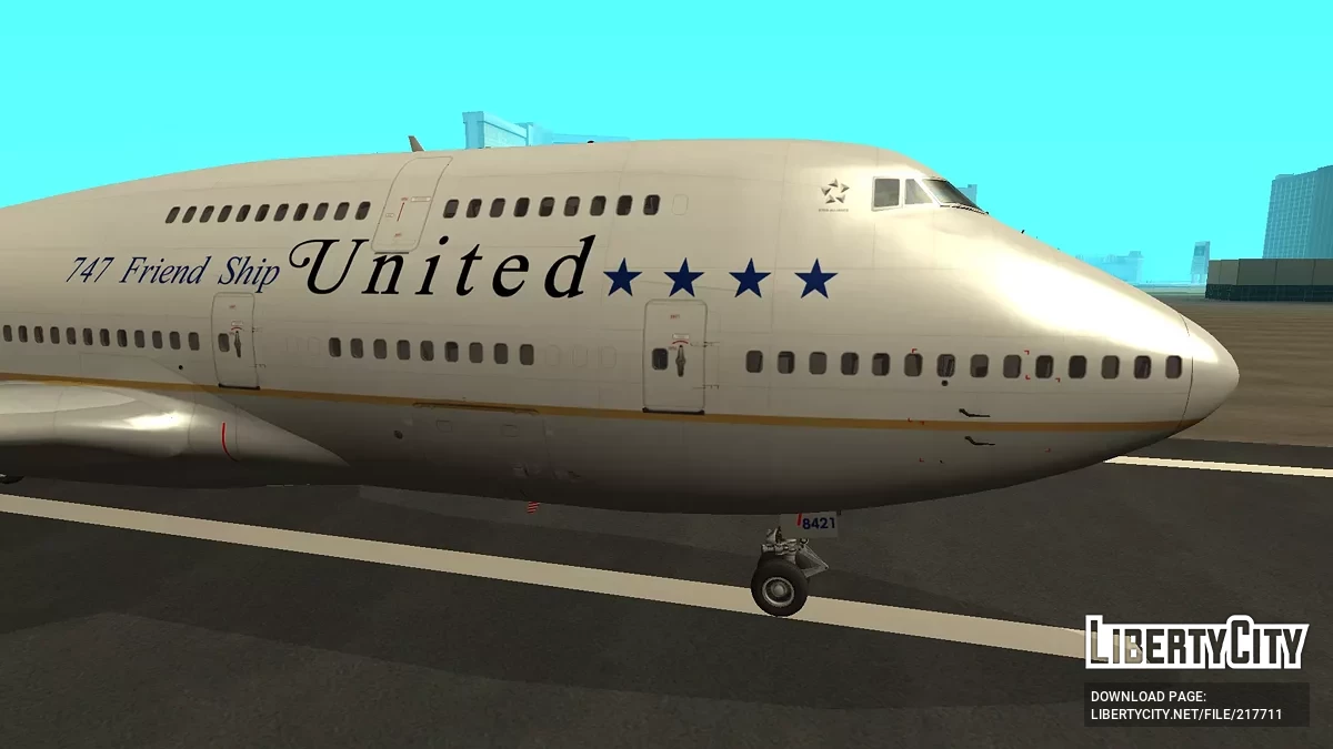 United Airlines Boeing 747-422 N121UA / GTA San Andreas