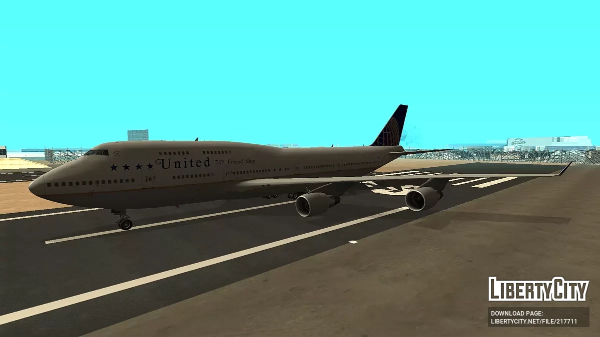 United Airlines Boeing 747-422 N121UA / GTA San Andreas