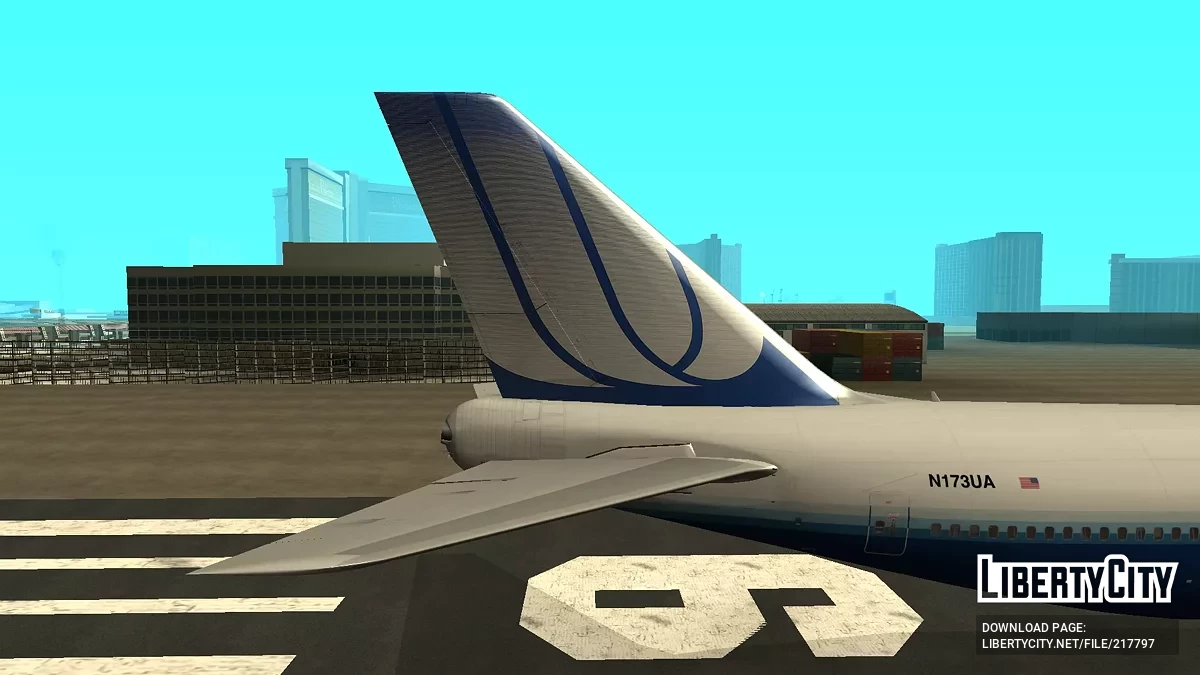 United Airlines Boeing 747-422 N173UA / GTA San Andreas